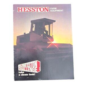 Hesston Farm Equipment Brochure Catalog Advertising Dealer Magazine Vintage AGCO